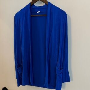 Maternity Pinkblush Royal Blue Knit Cardigan